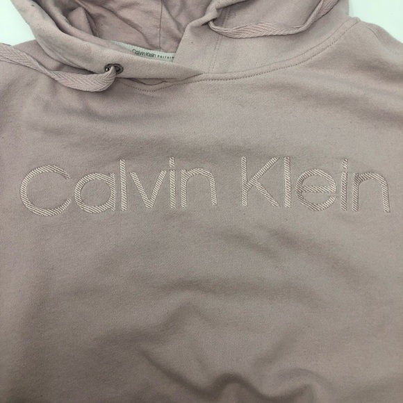 Calvin Klein Performance Pink Cropped Sweatshirt Size Medium - Picture 4 of 9
